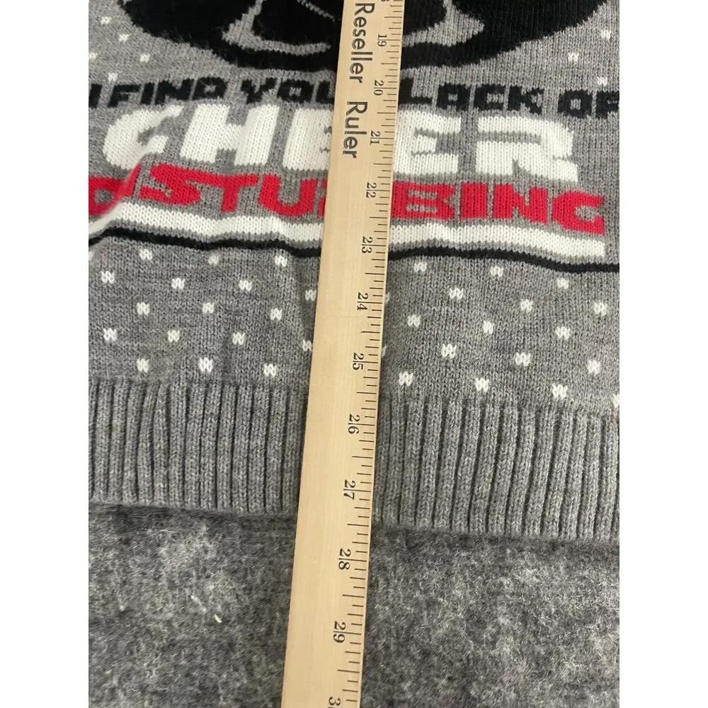 Star Wars Sweater Mens Medium Christmas Santa Gray Pullover Numskull EU L N191
